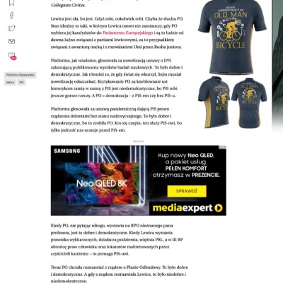 Tekst red. Jacka Żakowskiego